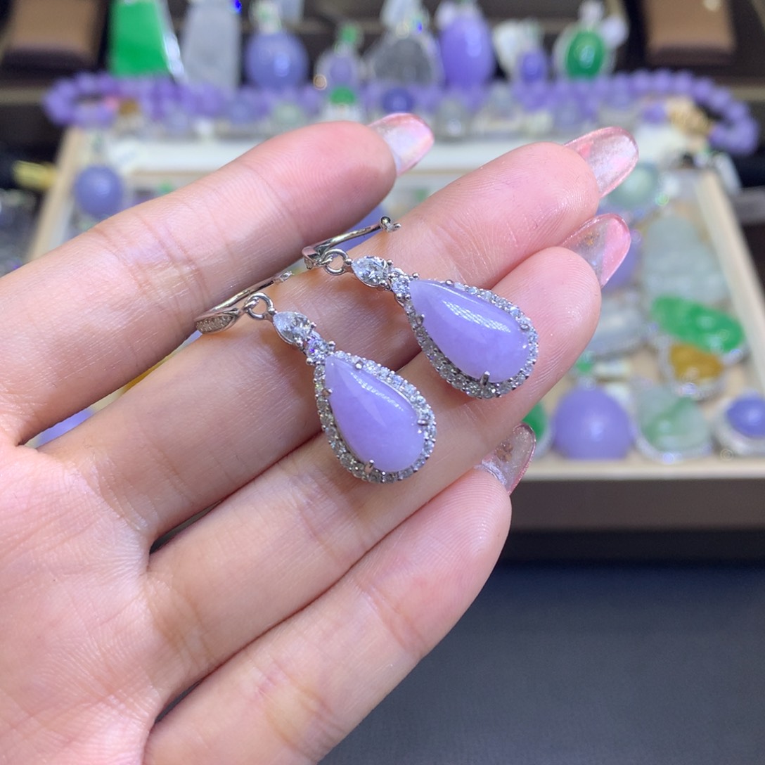 翡翠颈饰银S925镶嵌翡翠