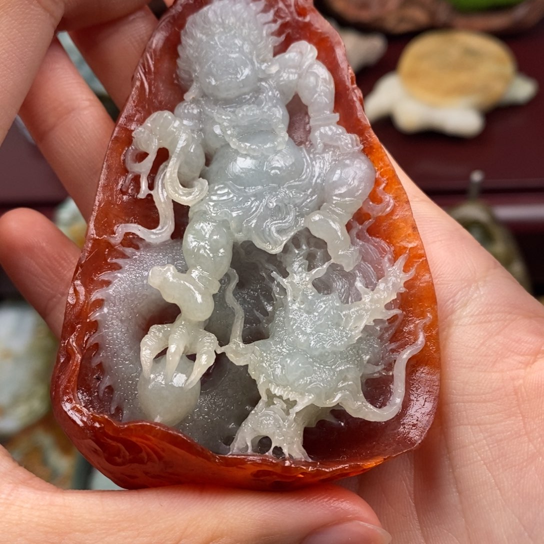 佛***忠定制翡翠未镶嵌天然缅料a货翡翠