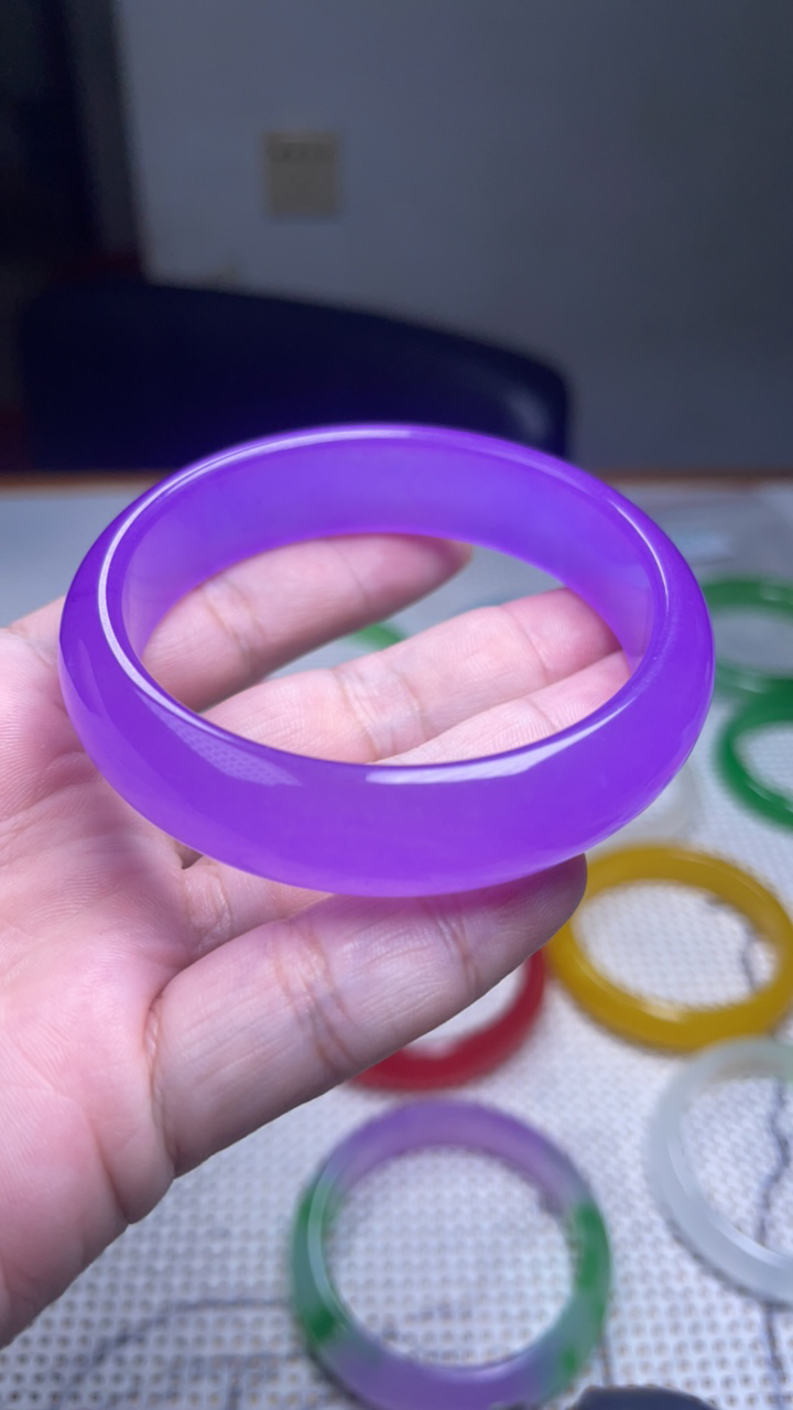 216 薰衣草紫车轮手镯