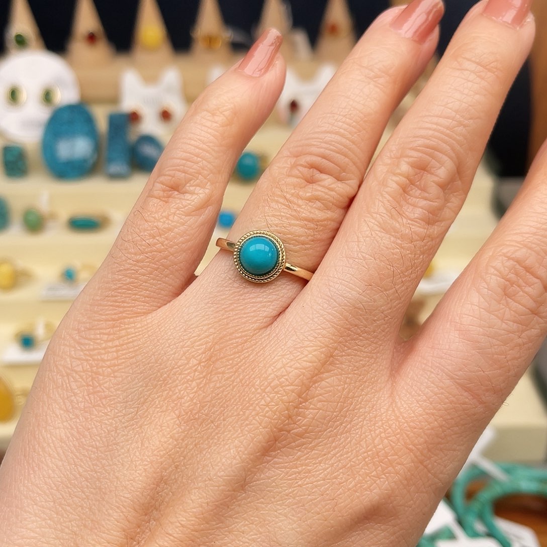 绿松石戒指合金女戒