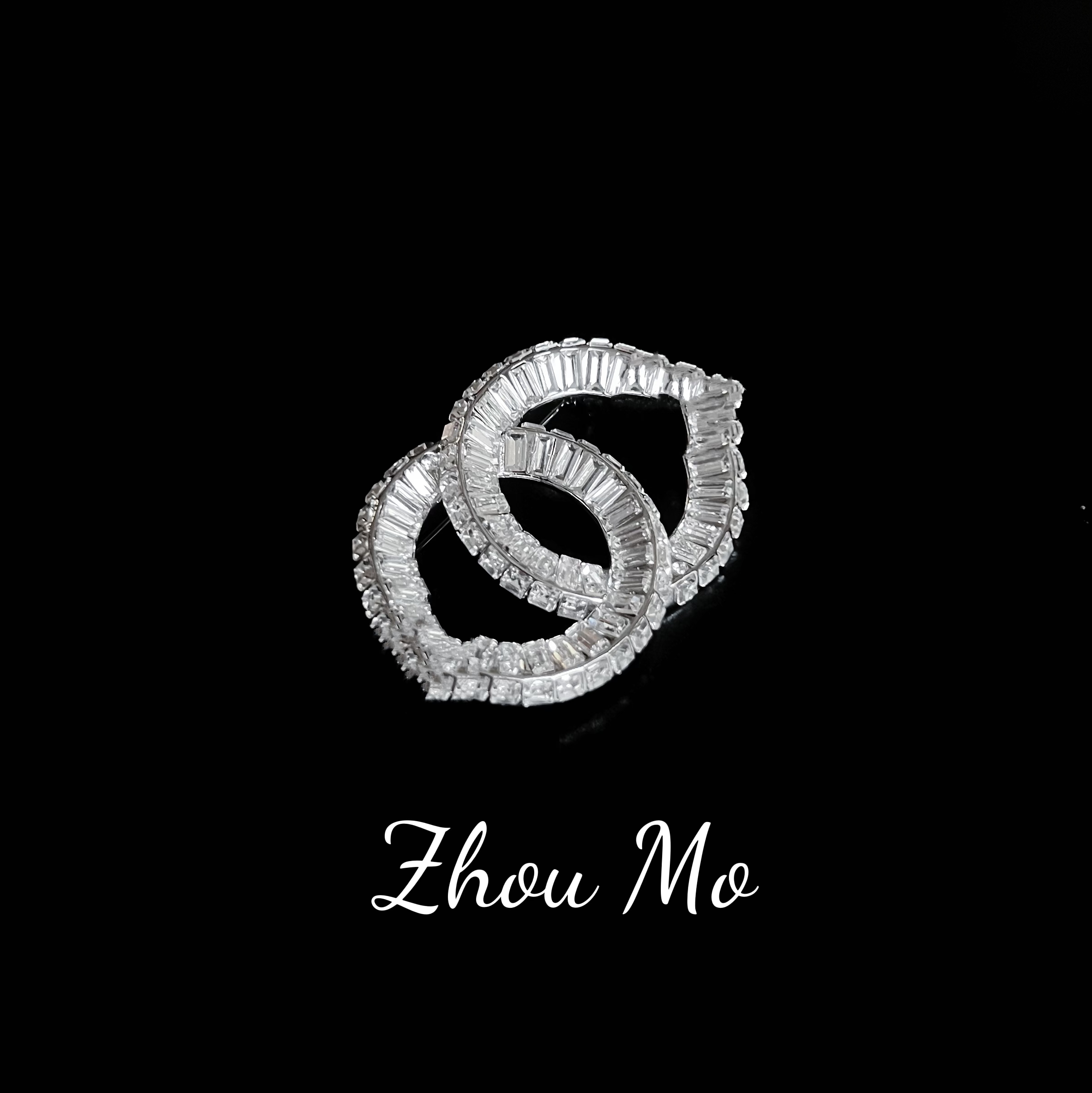 铜合金胸针 【MOMO】重工镶嵌气质胸针 B-015