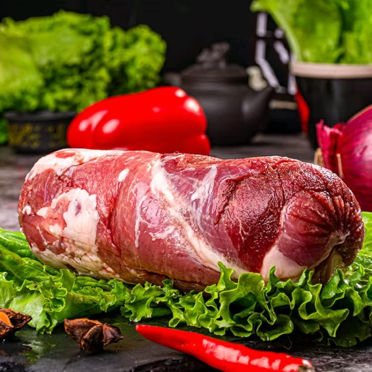 纯肉羊肉卷肉后腿肉宁夏滩羊农户散养4/6/8斤顺丰包邮