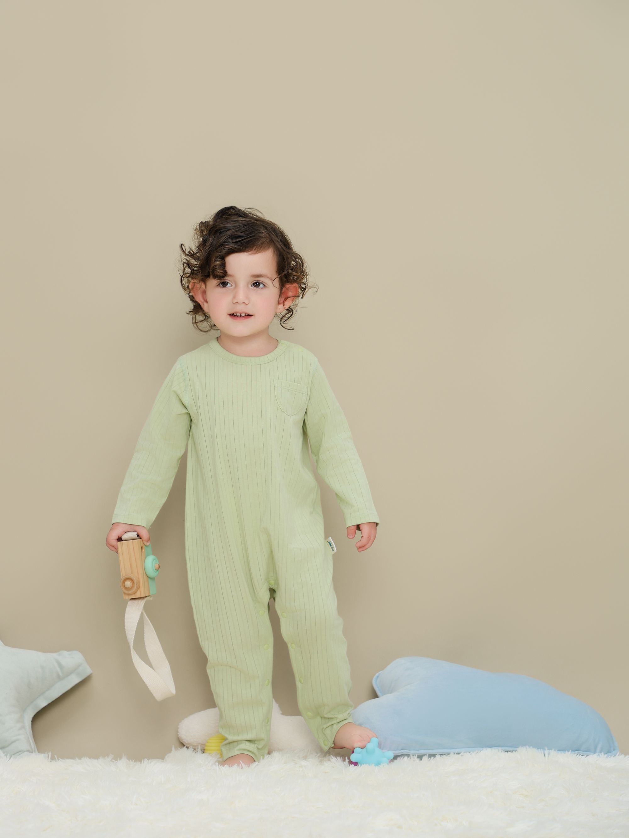 bacby双11男女宝套头连体服薄款亲肤透气打底24SS059