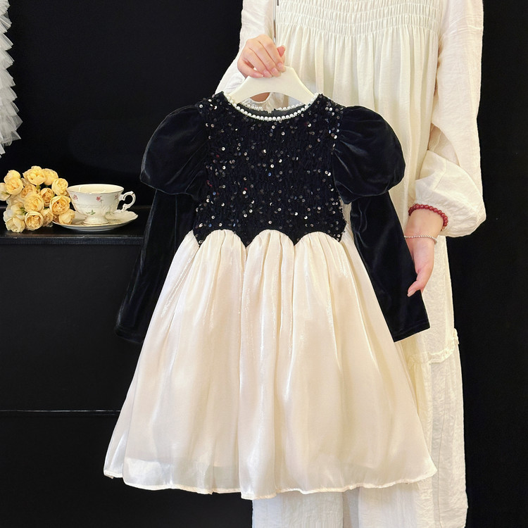 女童冬季2025新款儿童小女孩礼服洋气