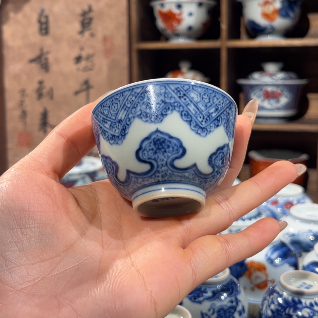 陶杯子景德镇陶瓷主人杯