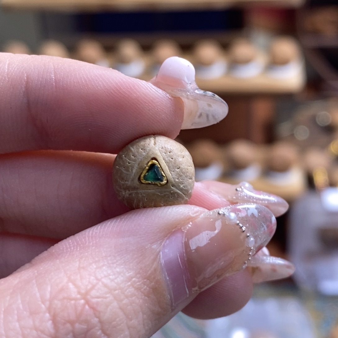 浮***因吊坠凤眼菩提镶嵌实心龙眼