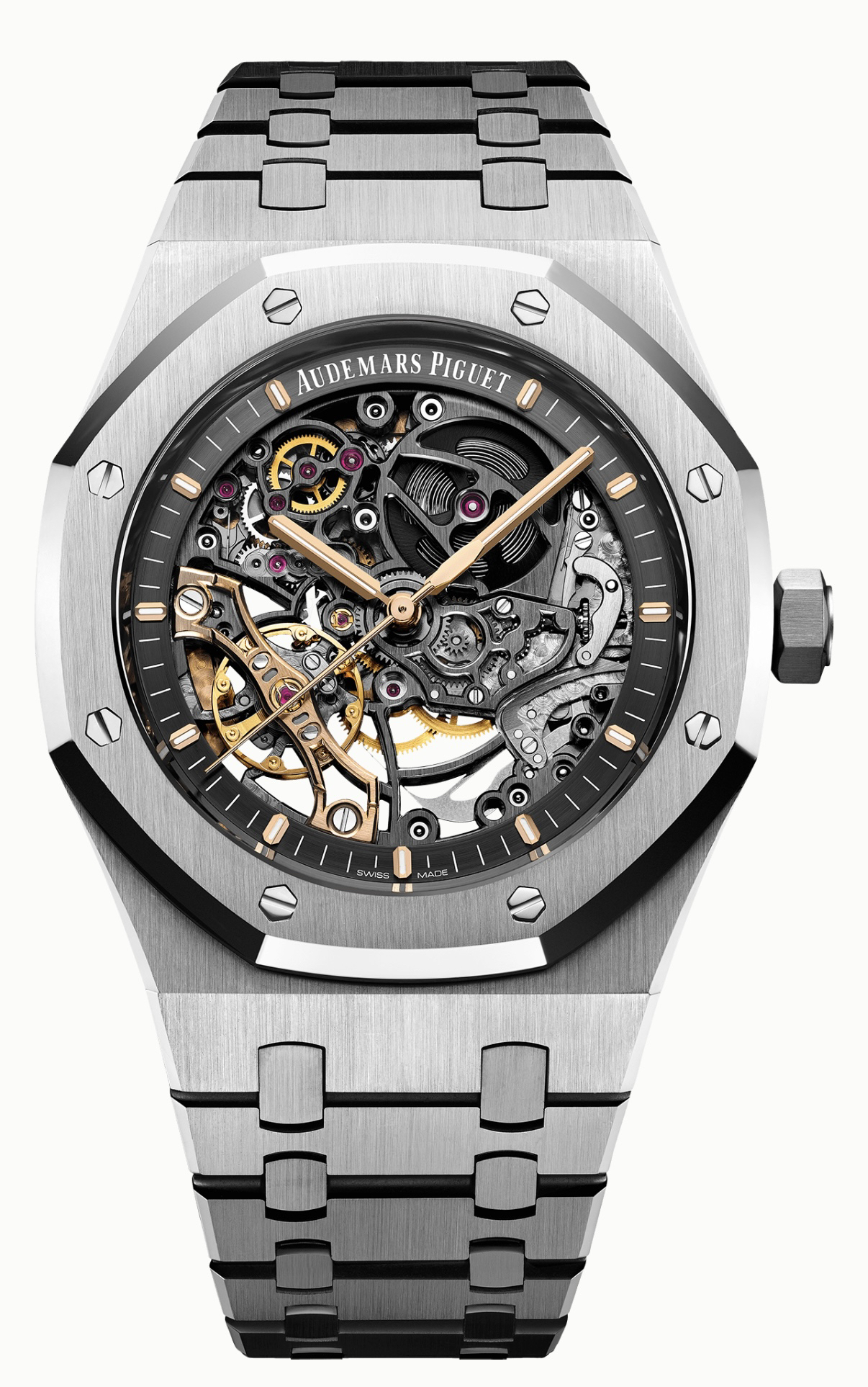 99新 Audemars Piguet/爱彼 杭邸·15407st 镂空双摆陀 23年全套