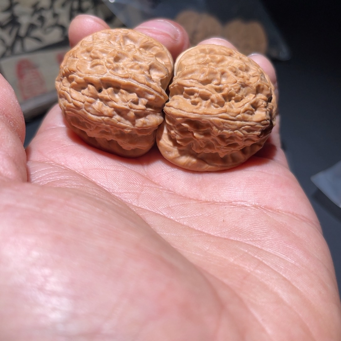 文玩核桃把件38白狮子