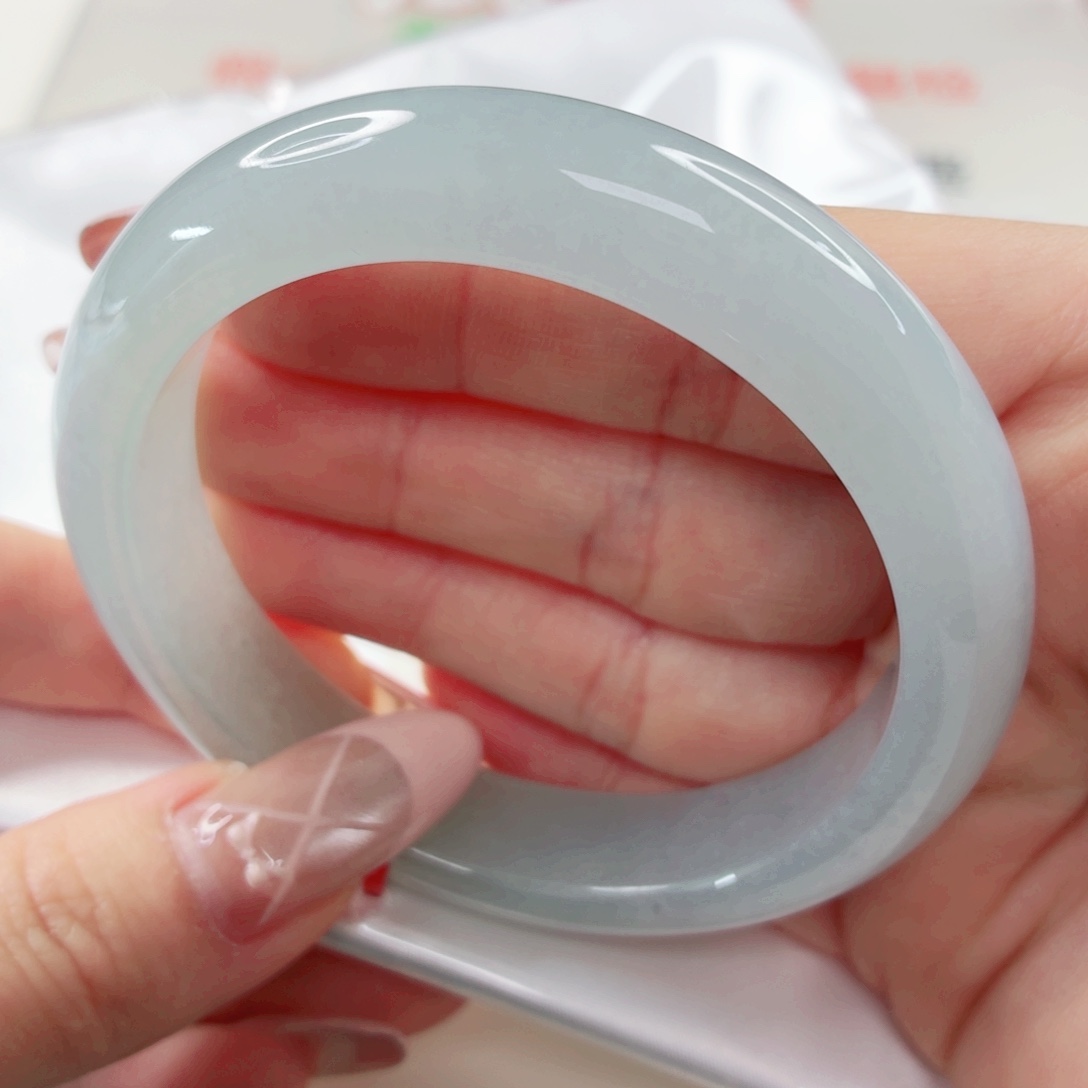 翡翠未镶嵌手镯57.3x544