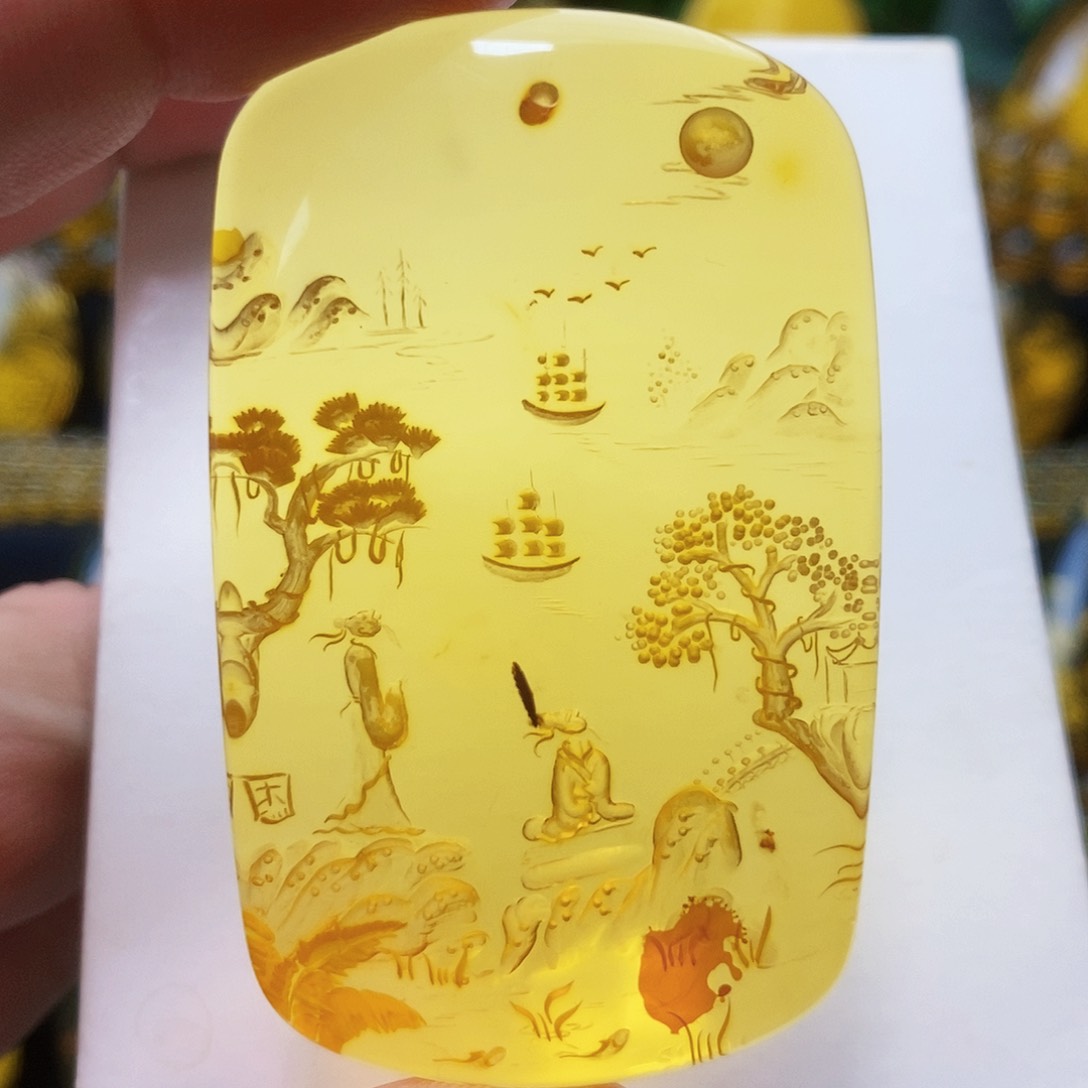 【闪购商品】未镶嵌吊坠(不含链)金珀