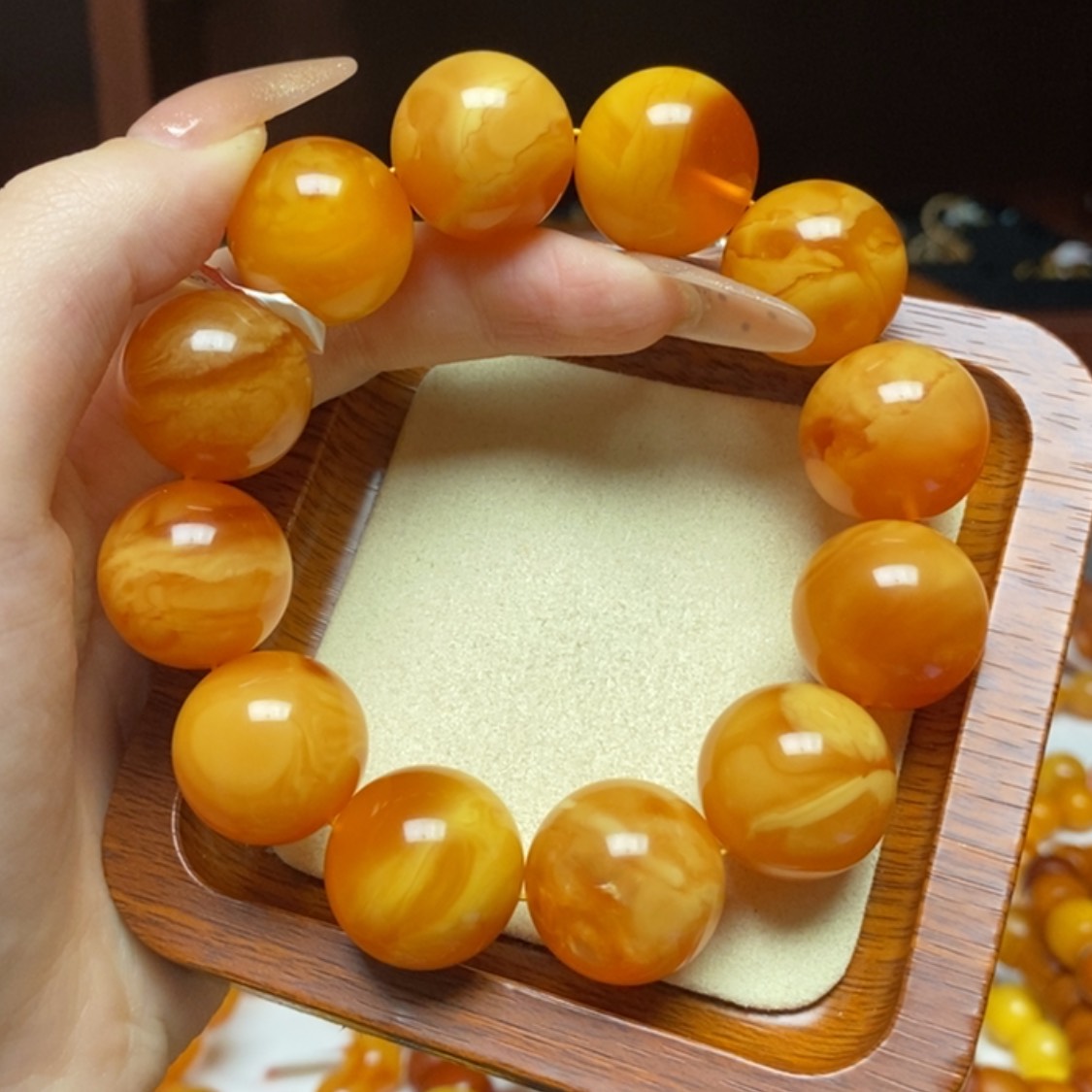 【闪购商品】蜜蜡手链未镶嵌手串