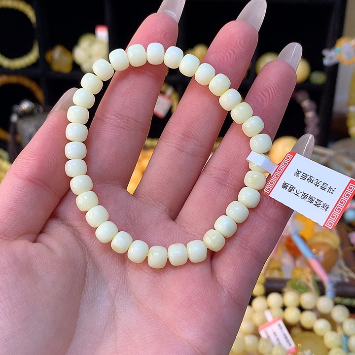 琥珀手链未镶嵌双*?蜜蜡手串素圈