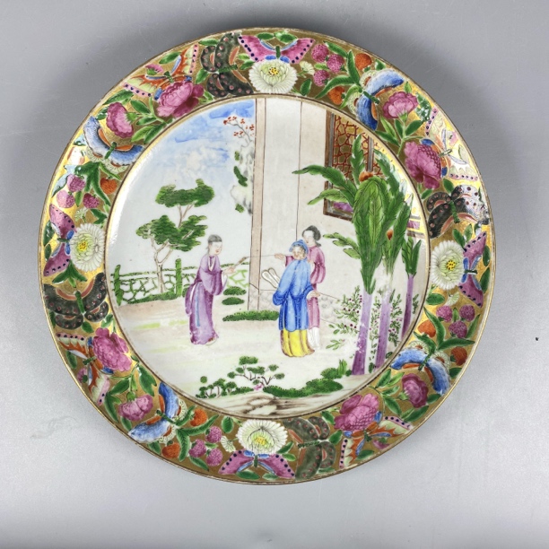 022041528 清晚期 广彩人物盘/DB/云南省文物总店