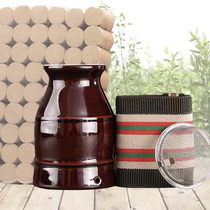 日常家用艾香熏蒸罐礼盒装