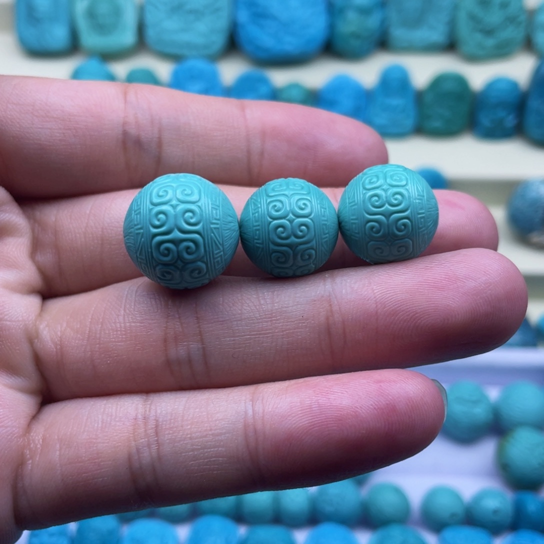 绿松石珠宝奇石未镶嵌