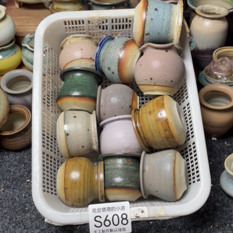 紫砂花盆微瑕608口径3.5左右