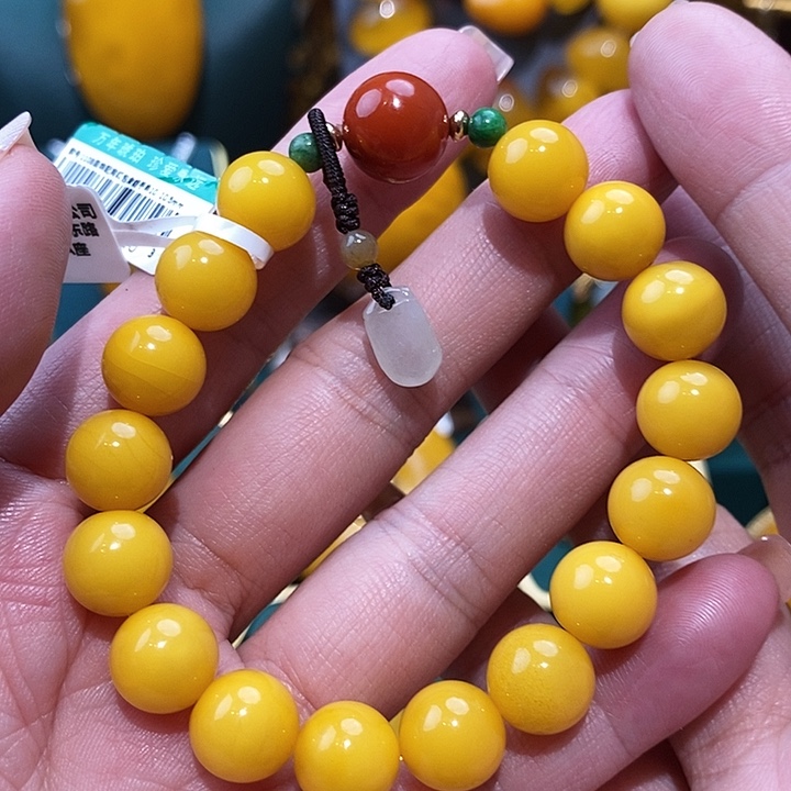 蜜蜡手串未镶嵌蜜蜡