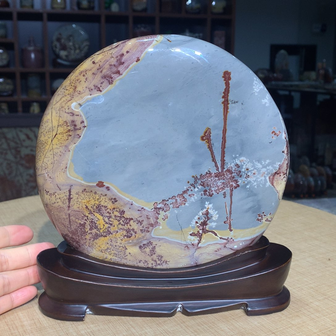 紫砂广西国画石，观赏收藏