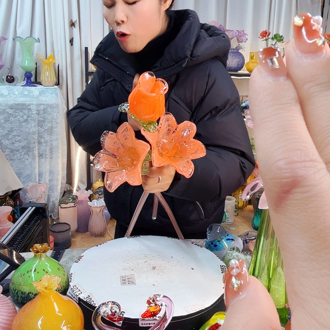3花家悦美居琉璃摆件不完美