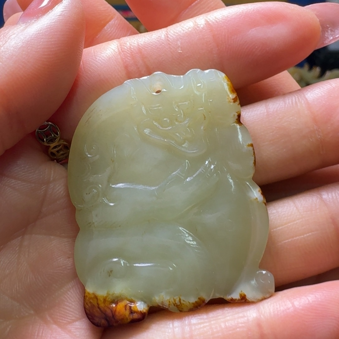 和田玉（糖玉）颈饰未镶嵌
