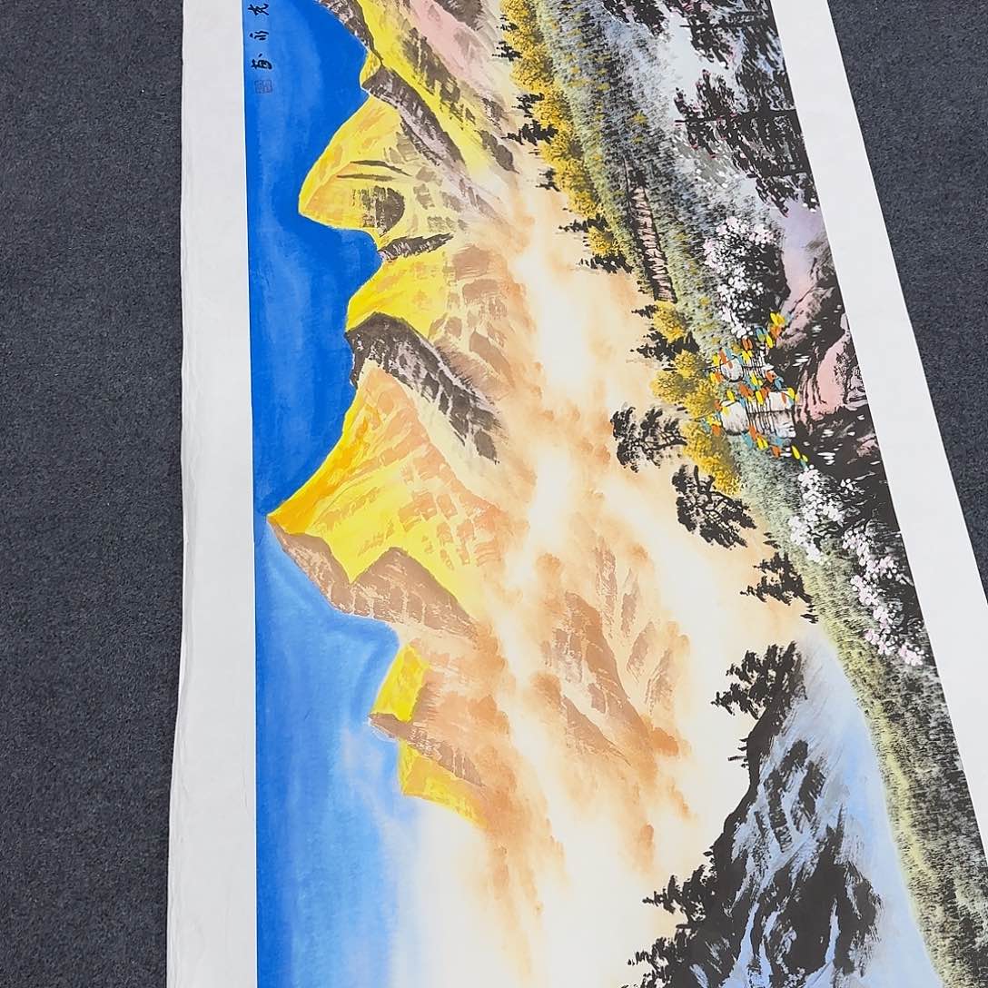 国画国画作品多次参加很容易