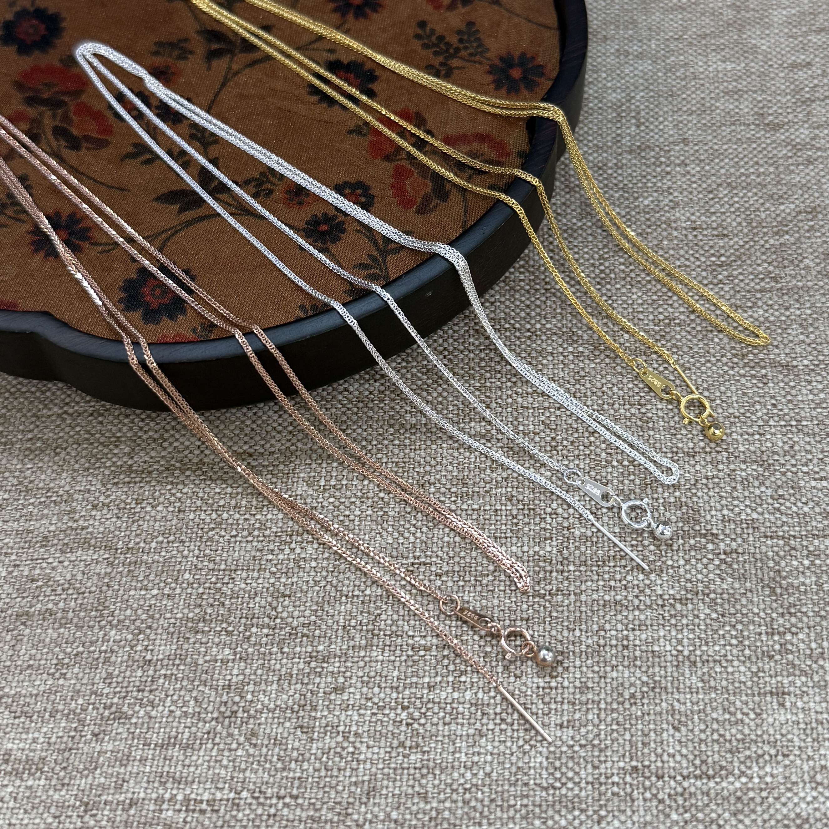 链子925银 925银肖邦链60cm长*（多样性发一件）