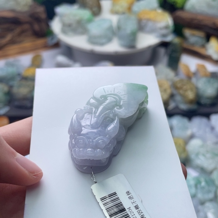 翡翠颈饰未镶嵌貔貅