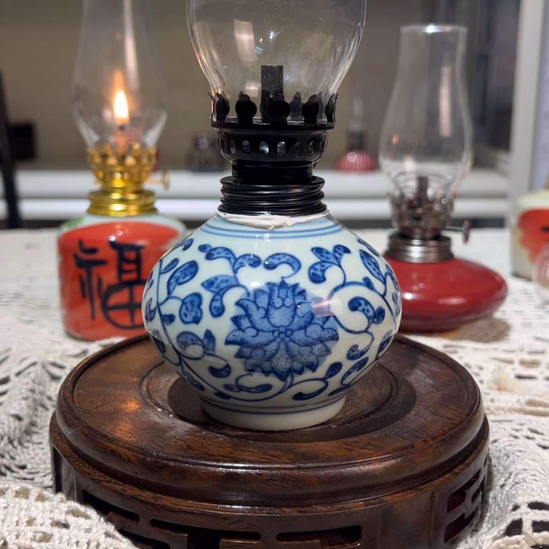 摆件景德镇陶瓷香薰灯