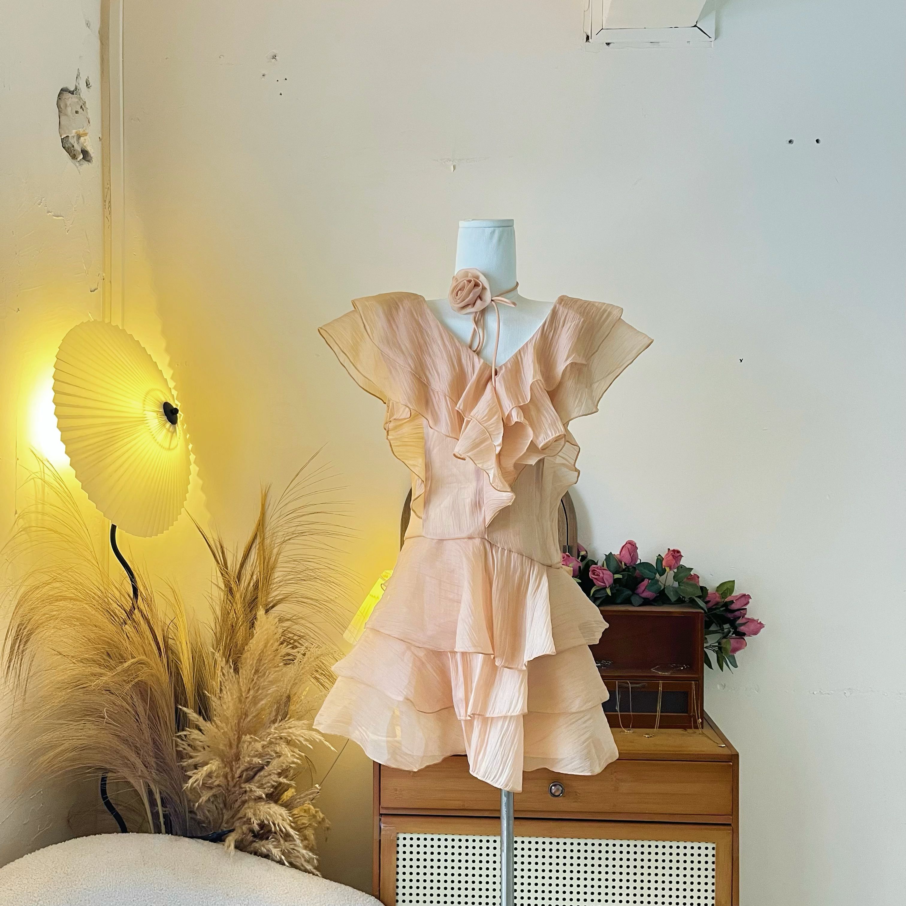 LHTE青青大码女装 纯欲风性感一字肩辣妹连衣裙夏季法式新款L5622