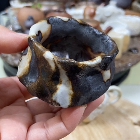 杯柴烧裸烧手作品