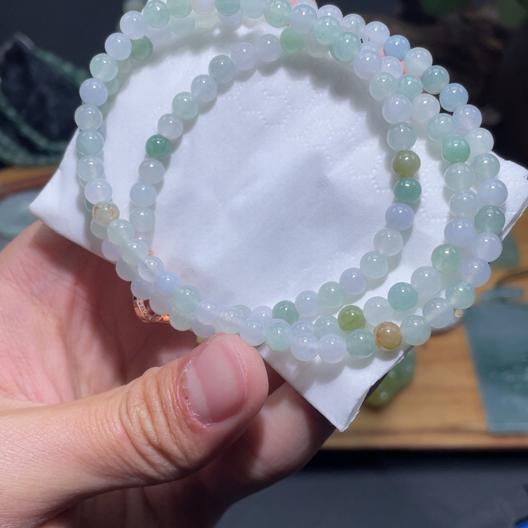 定制翡翠未镶嵌长串