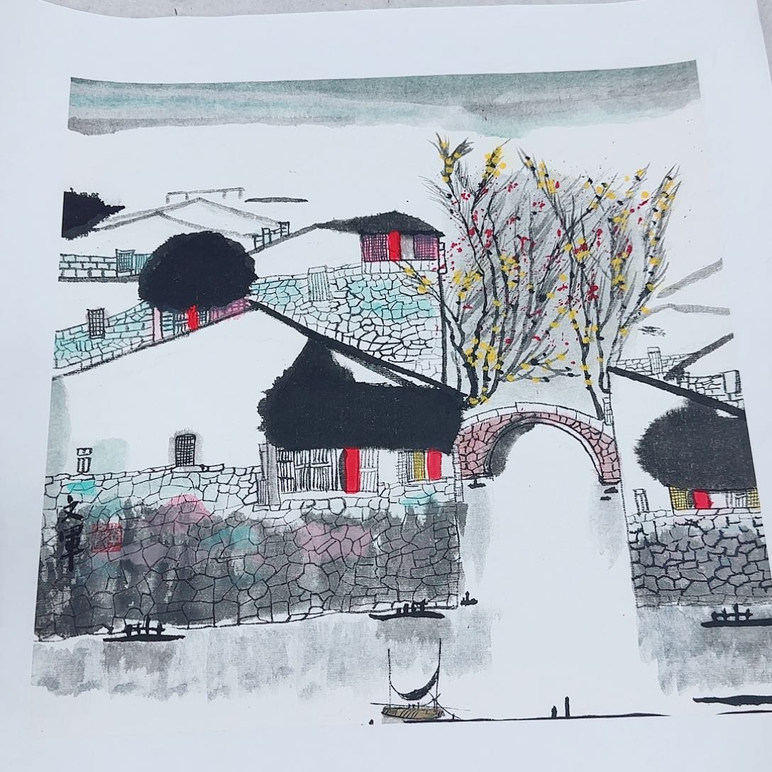 国画李文军教授作品