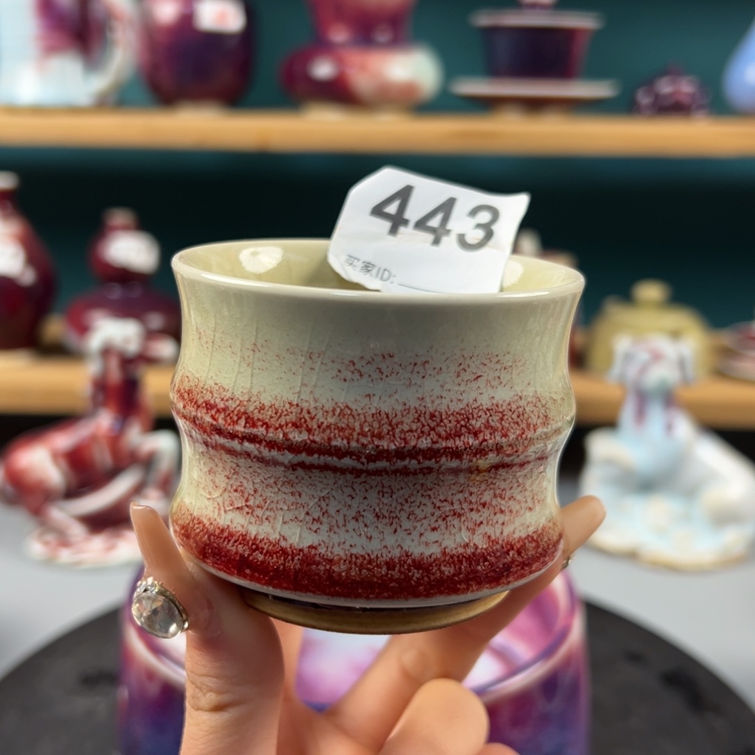 瓷片微瑕主人杯纯手工