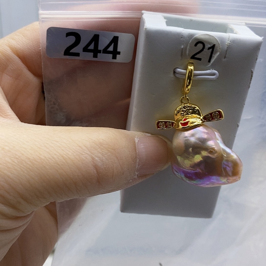 颈饰合金淡水珍珠