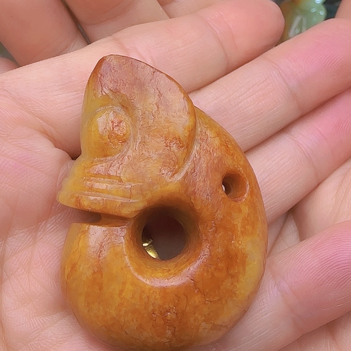 和田玉吊坠(不含链)未镶嵌