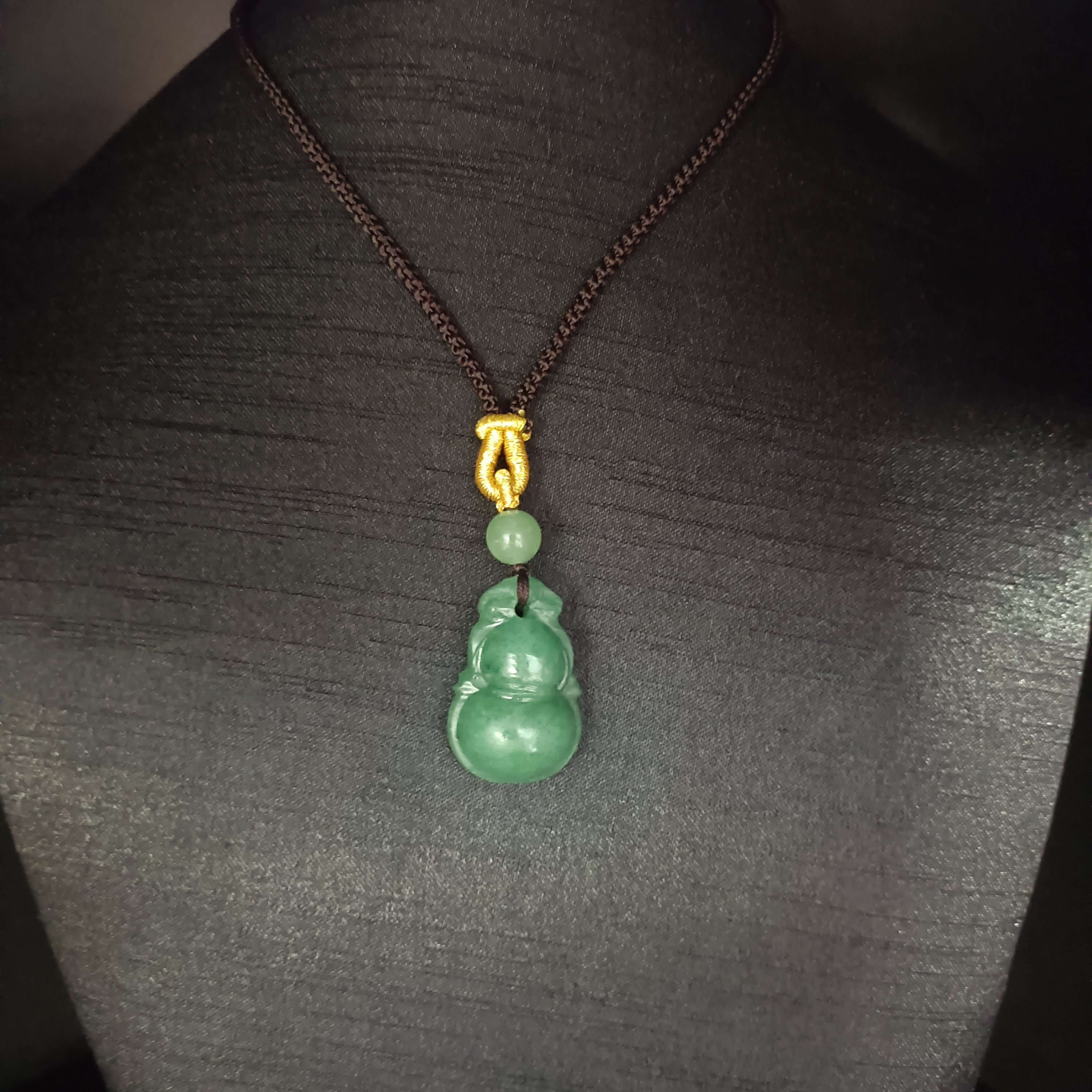 天然东陵玉葫芦吊坠时尚气质百搭款