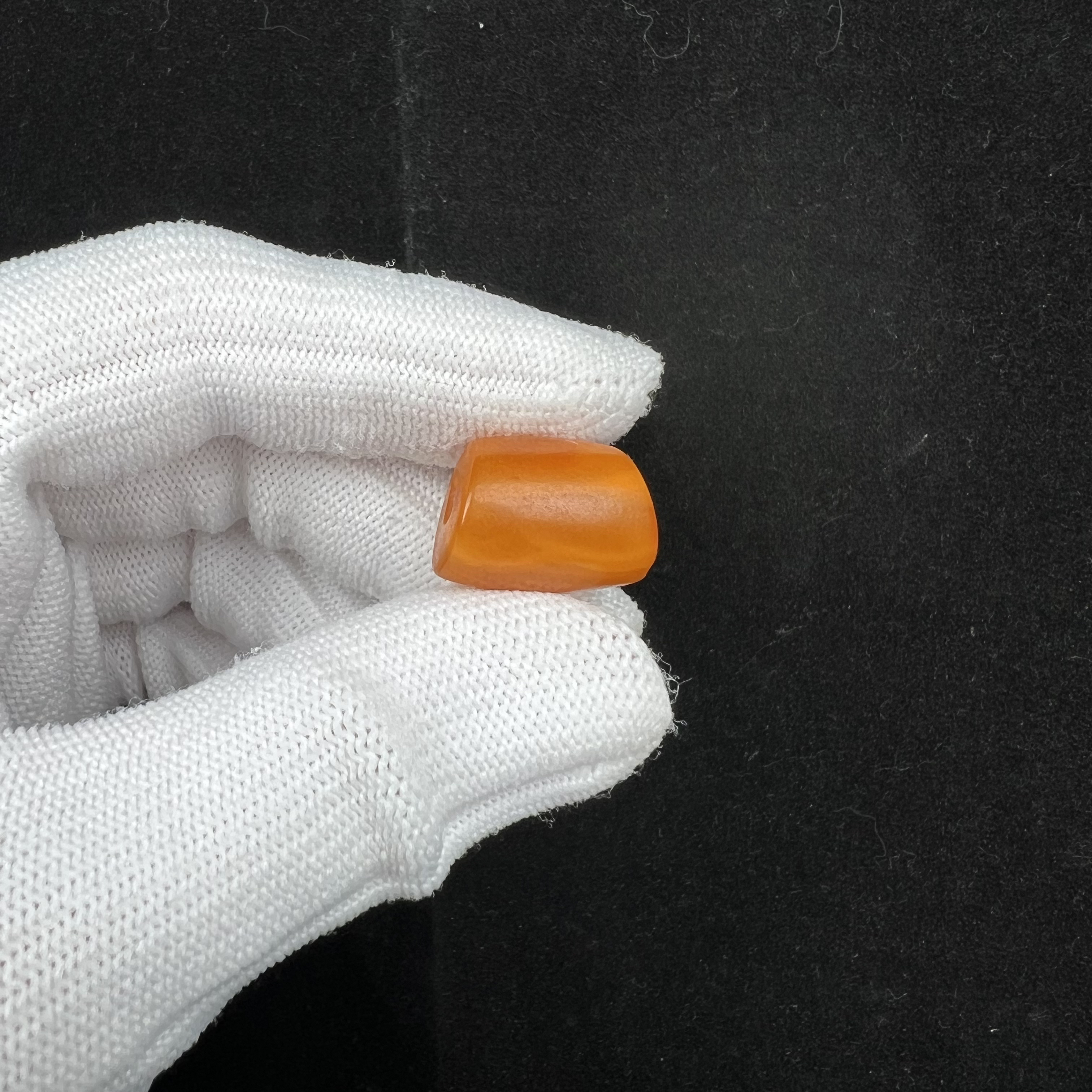 K5900天然蜜蜡老蜡马蹄珠-微瑕 13.1*17.6mm 支持复检 假一罚十