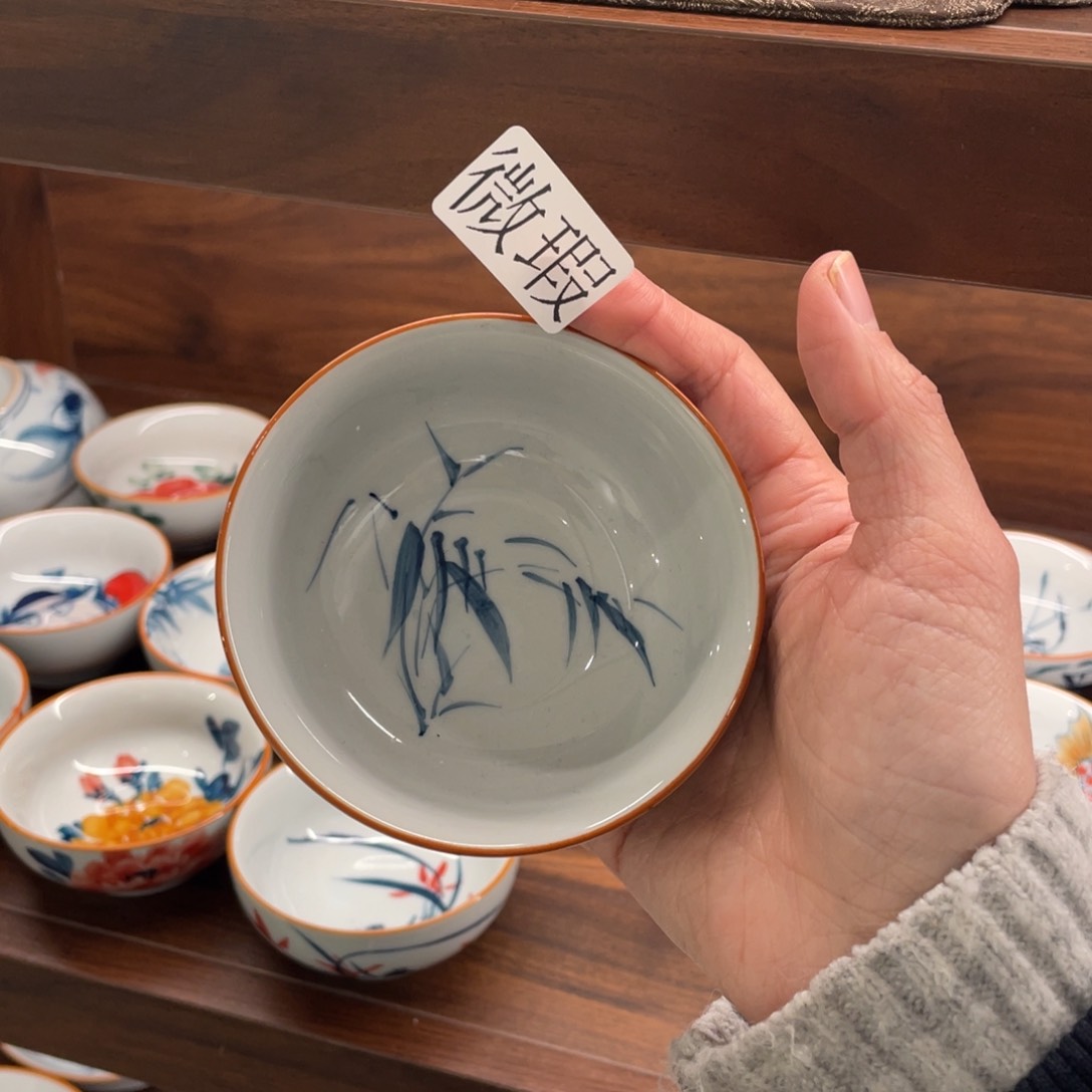 微瑕釉下彩纯手绘