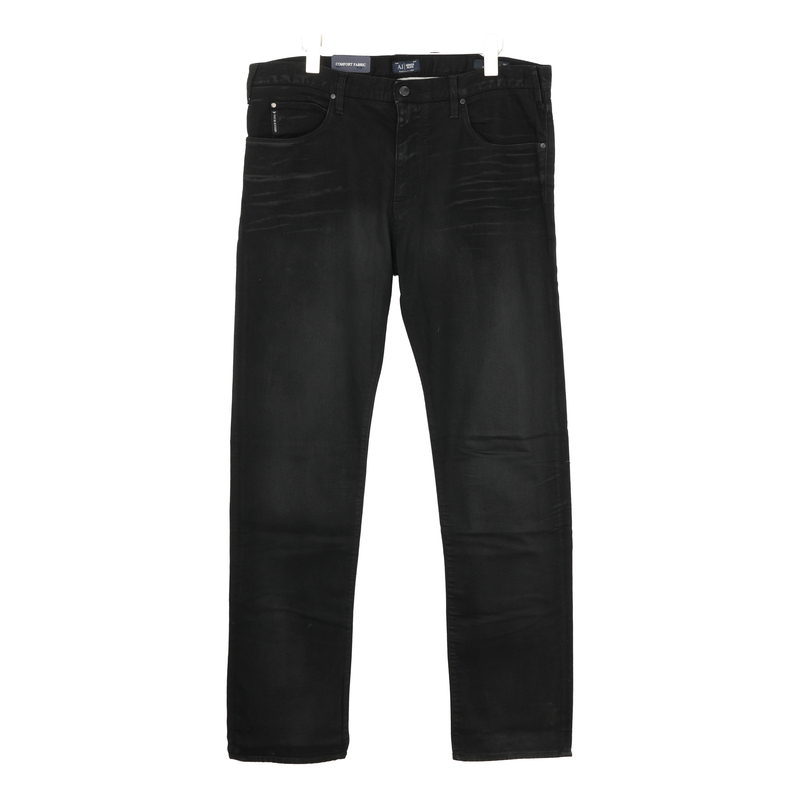  GIORGIO ARMANI/阿玛尼 AJ新款男士黑色牛仔裤 B6J848A12