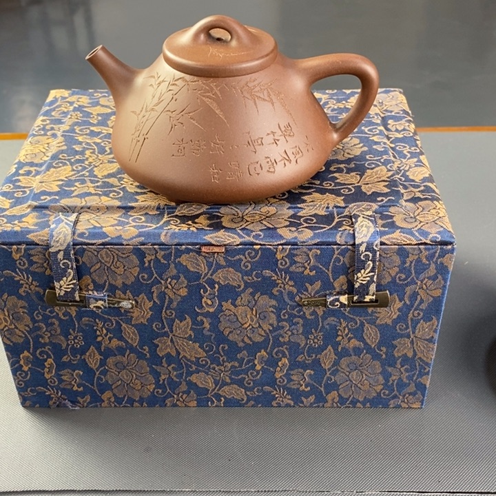 茶壶紫砂紫泥全手工子冶石瓢