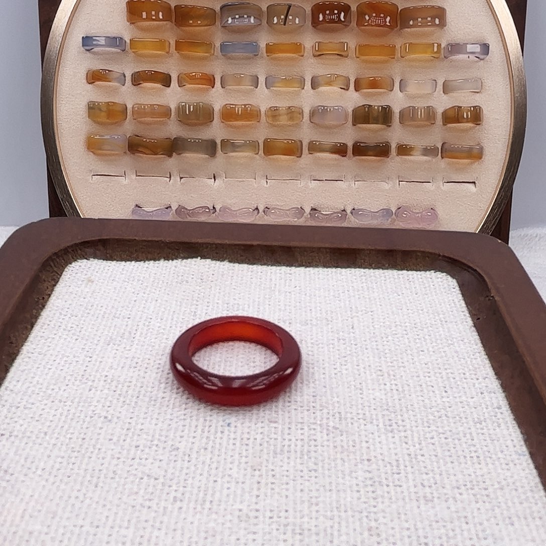 玛瑙/玉髓未镶嵌戒指217港11