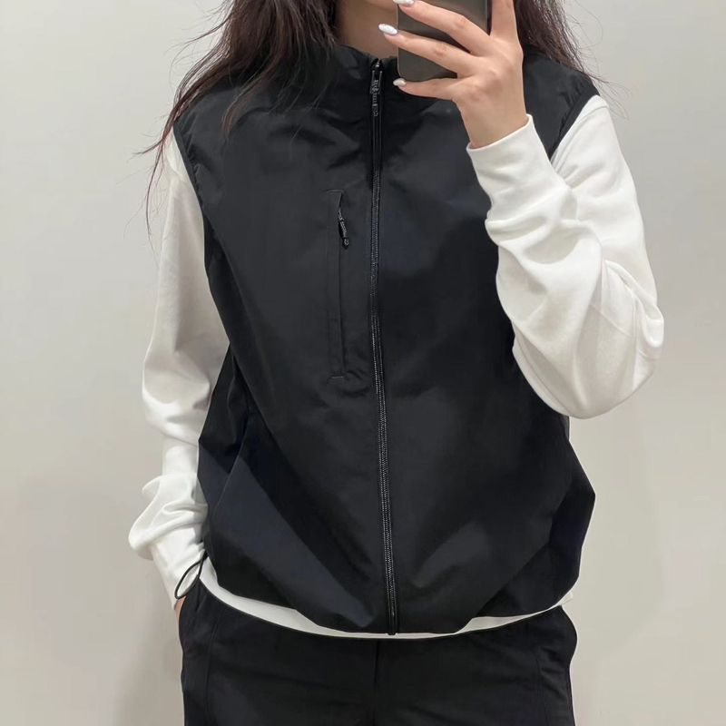 男女情侣款山系户外防风防水运动背心马甲秋冬新款立领休闲外套