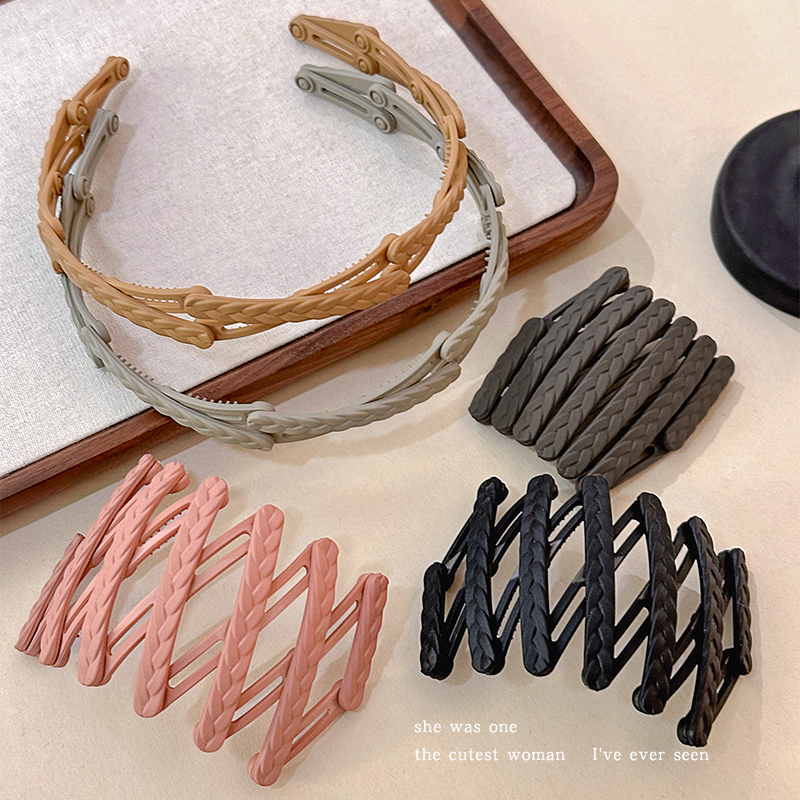 伸缩折叠发箍女2025新款便携式碎发洗脸专用发卡外出旅行头饰头箍