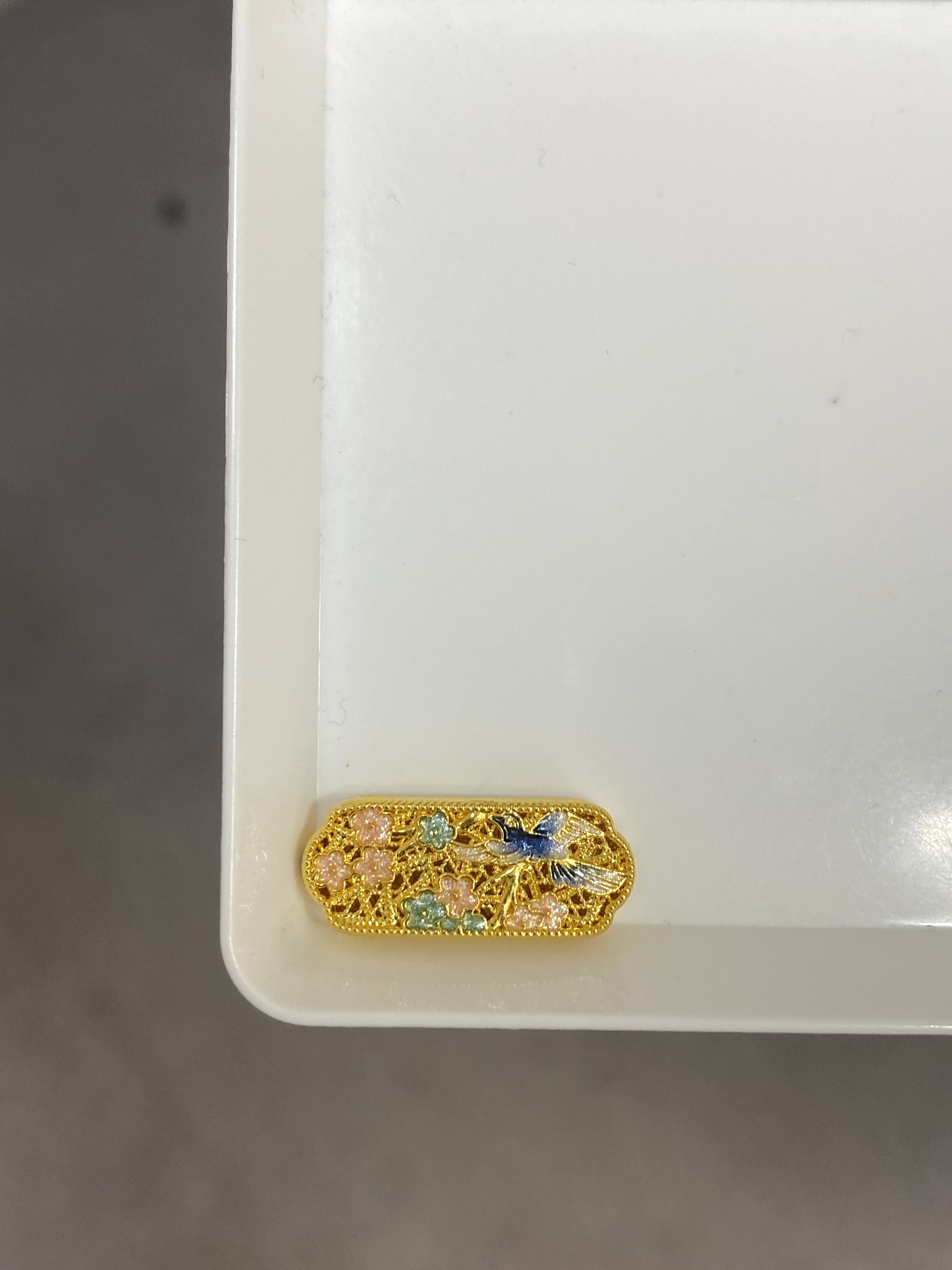 足金999烧蓝转运珠