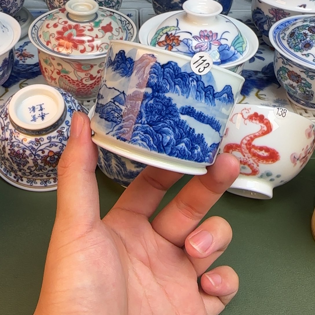 彦祖纯手工手绘茶具113