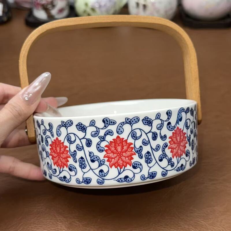 F631-缠枝莲果篮