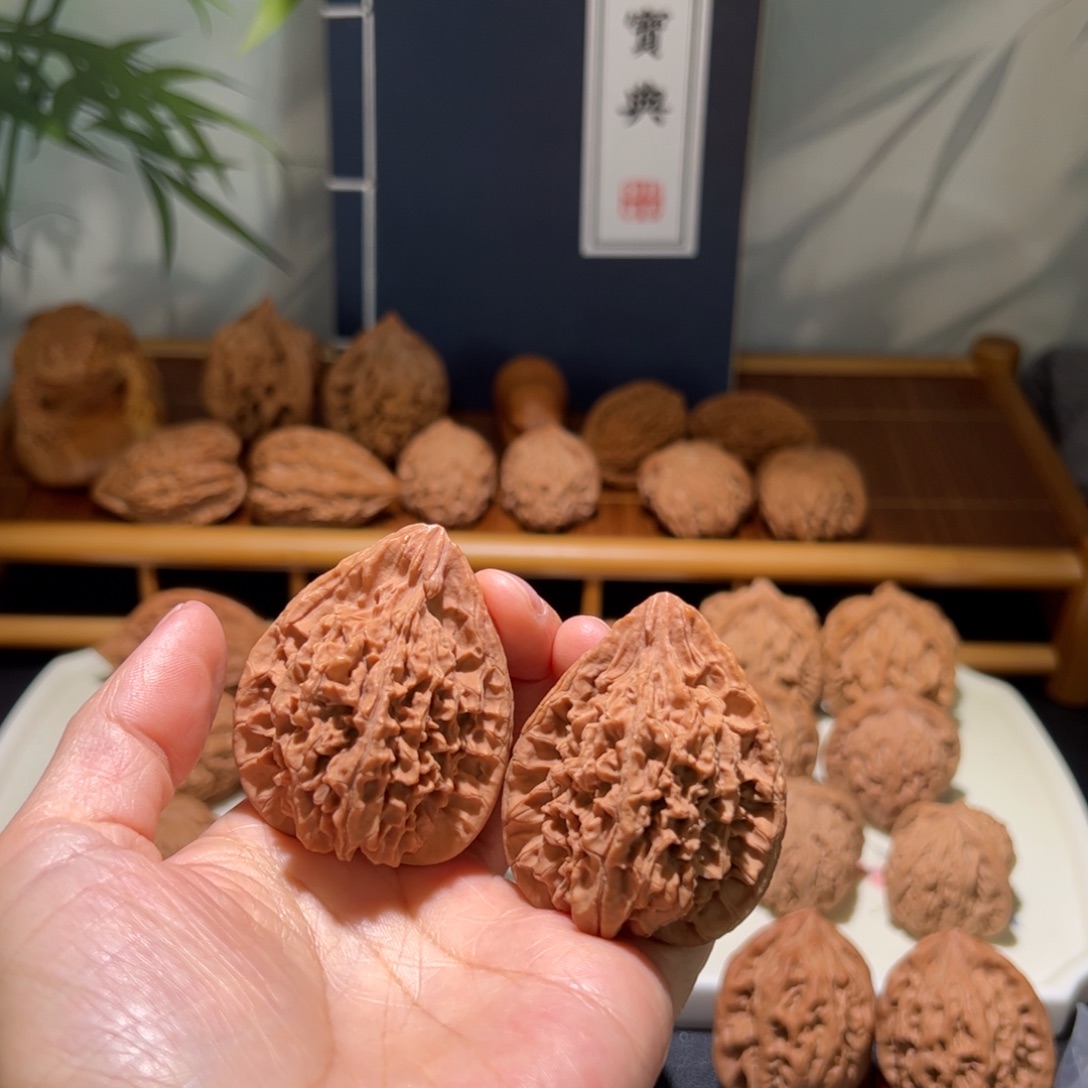 老***狼文玩核桃把件火凤鸡心福利