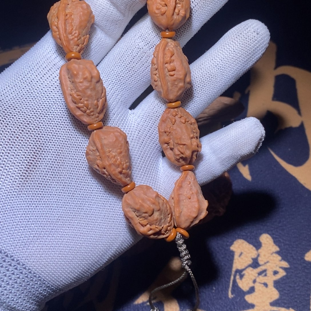 文玩手串麒麟角原皮原色