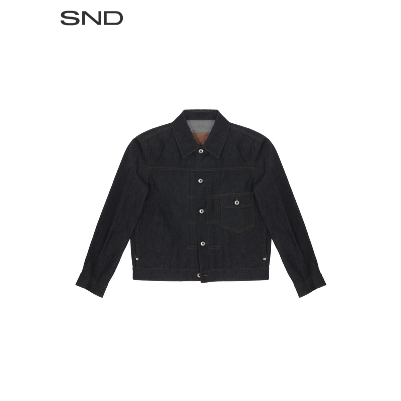  【COOR  设计师品牌】SND AW25 单边口袋牛仔外套