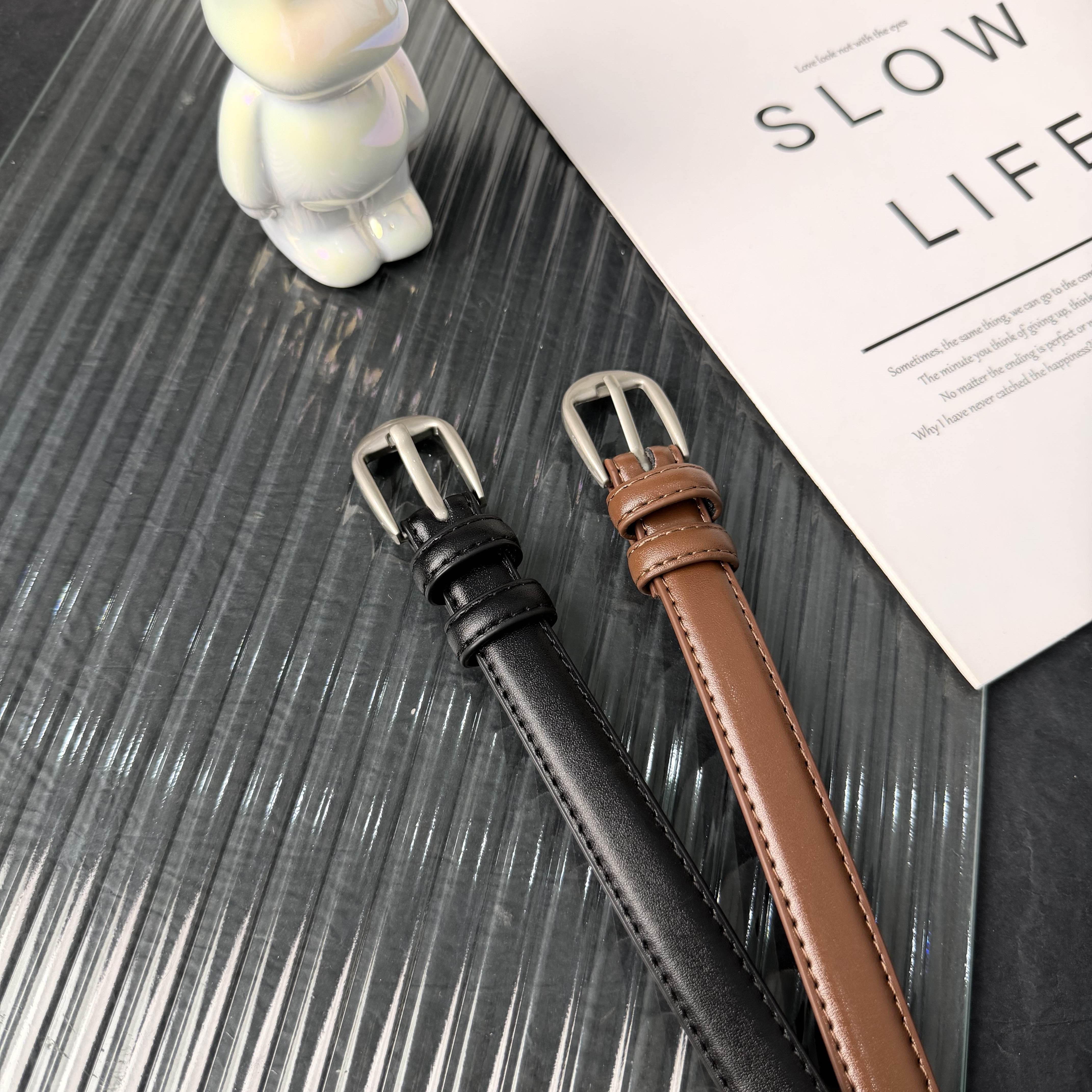 1.8cm韩版学生复古ins时尚皮带百搭装饰牛仔裤休闲简约高级感腰带